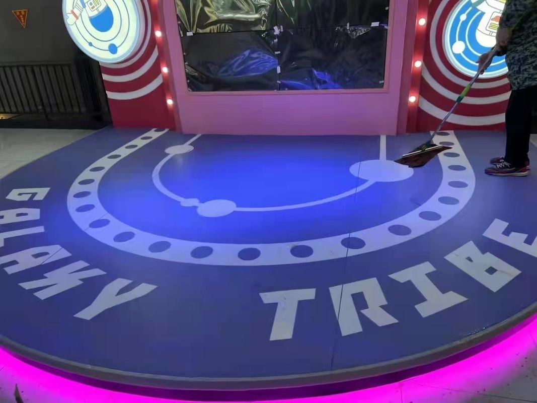 Personalisierte 3D-Effekt Vinylböden PVC 3D-gedruckte Vinylböden für Freizeitparks