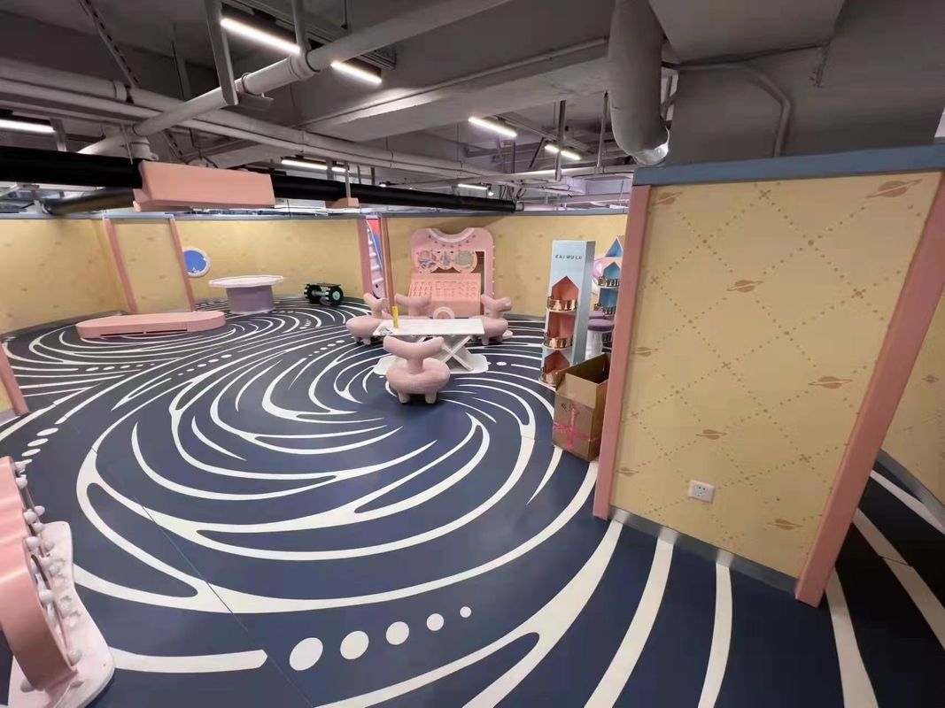 Personalisierte 3D-Effekt Vinylböden PVC 3D-gedruckte Vinylböden für Freizeitparks