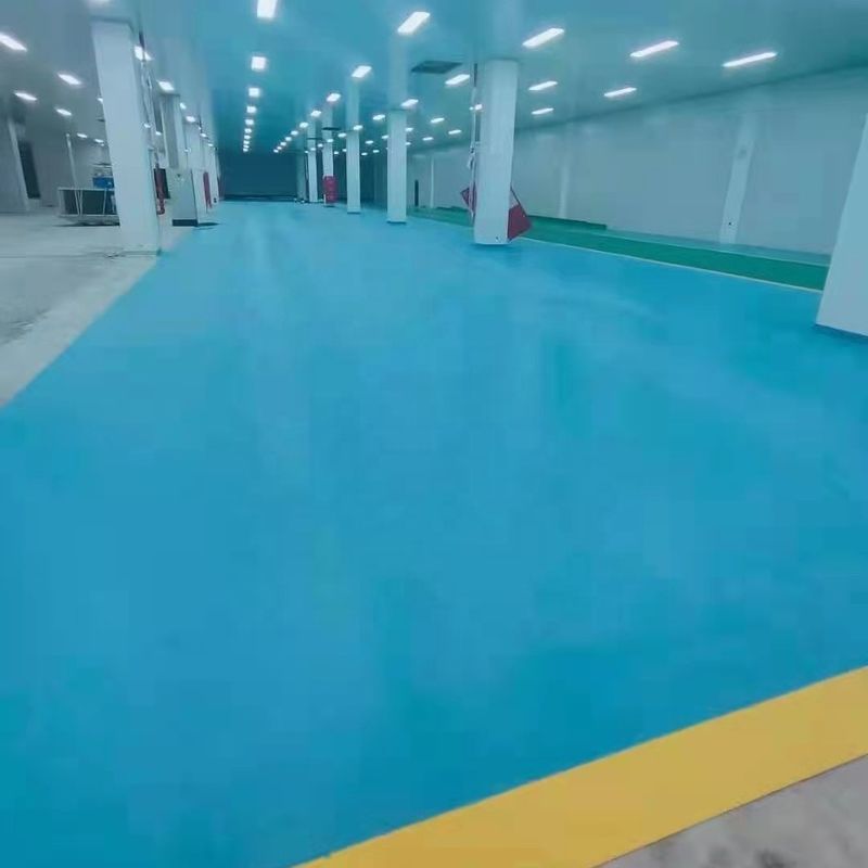 PVC-Werkstatt Fußbodenbelag 1,4 mm Werkstatt Vinyl Fußboden Blau Grün