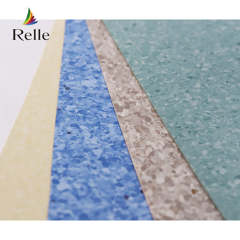 Flughafenfolie Linoleum Fußboden Leinöl / Rosin beschichtet Grau Lino Fußboden