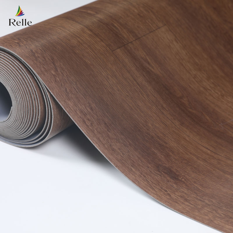Eichenholz Look Vinyl Fußbodenrolle 1,8m-2m Breite Heterogene Blechfußboden