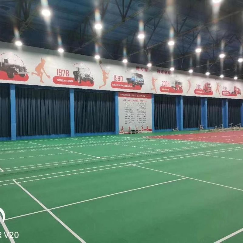 Innenraumgrüne synthetische Badminton-Bodenmatte mit PVC und Kalkstein von Relle