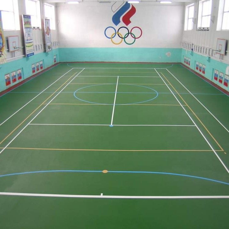 Indoor Relle 6mm Indoor Green Synthetic Badminton Court Fußboden mit Stoßdämpfung