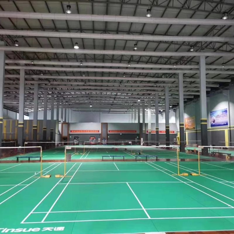 Enlio Outdoor Sport Badmintonmatte PVC Vinyl Fußbodenrolle Wasserdicht Feuerdicht Kunststoff