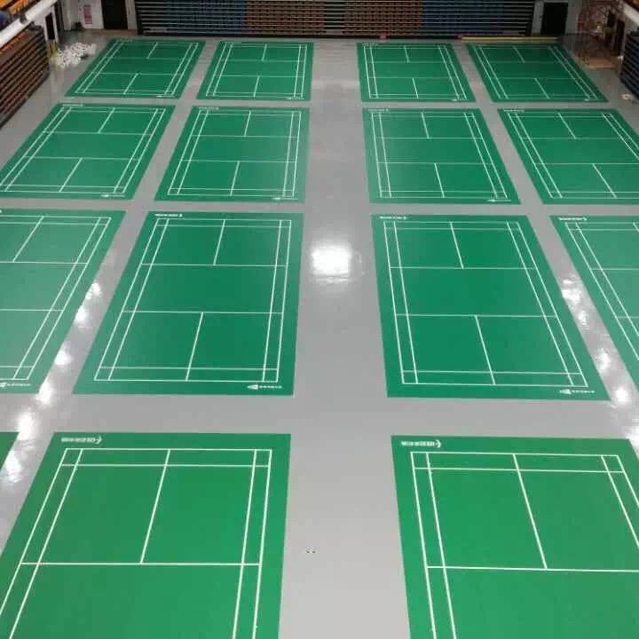 Schiebefeste PVC-Vinyl Badmintonbodenboden mit Klebstoff