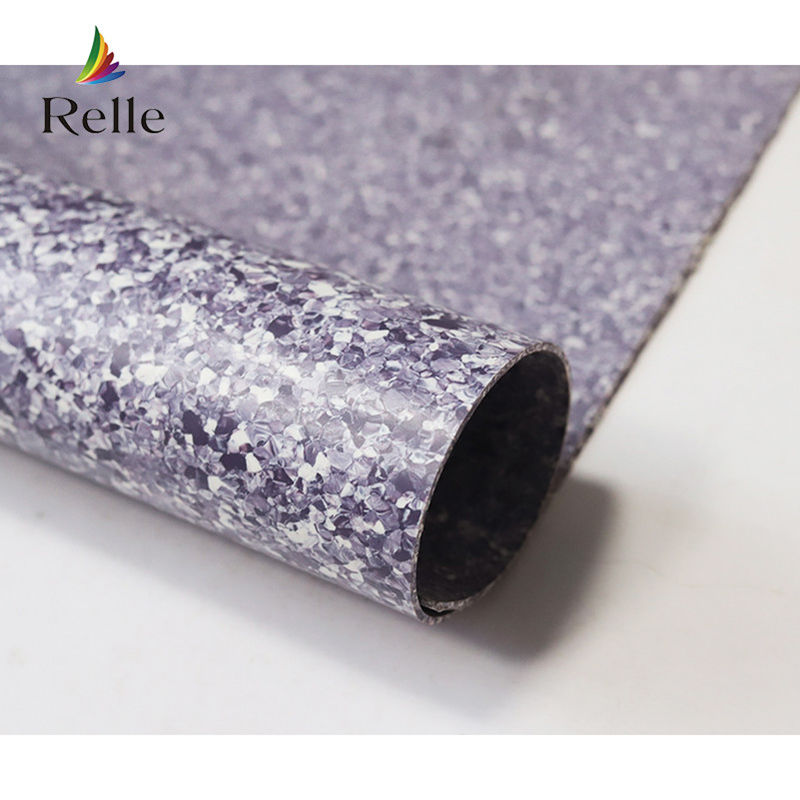 Plain Etc Relle Schulkrankenhaus Homogene elastische Bleche Vinyl Bodenbelag für Dubai