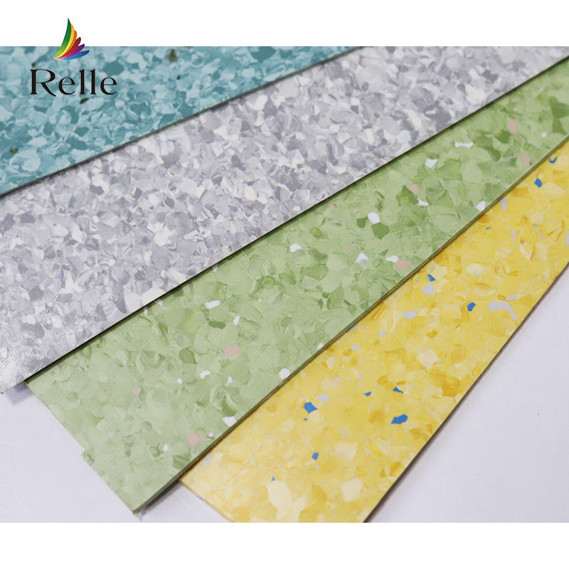 PUR-Beschichtung Relle Lagerstück Umweltschonendes PVC Licht beige Vinyl antistatischer Boden für das Labor