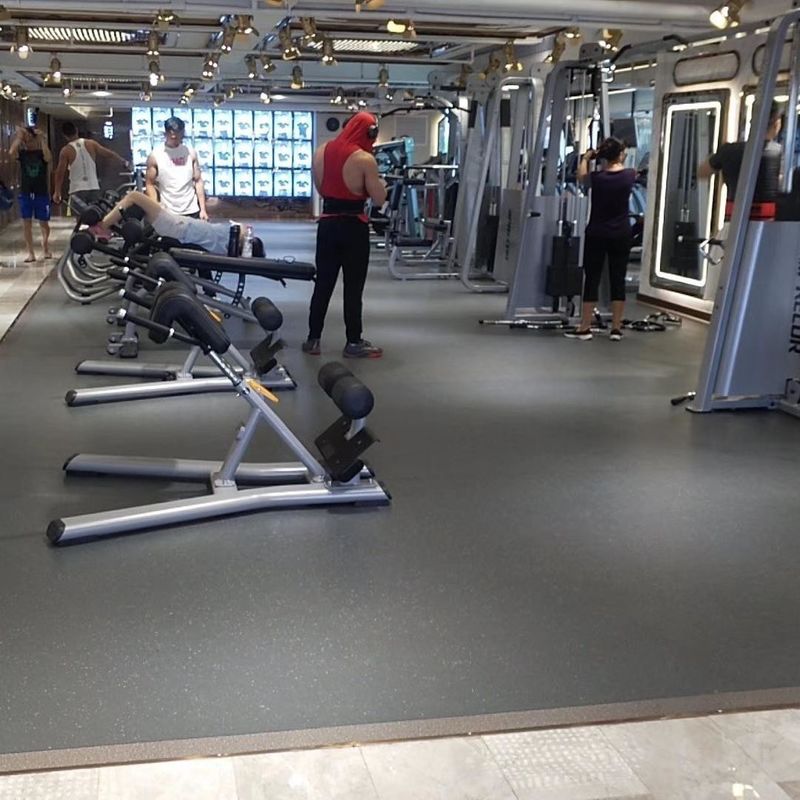 Antislip Gym Gummi Fußboden Relle Gewichtsraum Fußboden 1,5 mm 3,0 mm Dicke