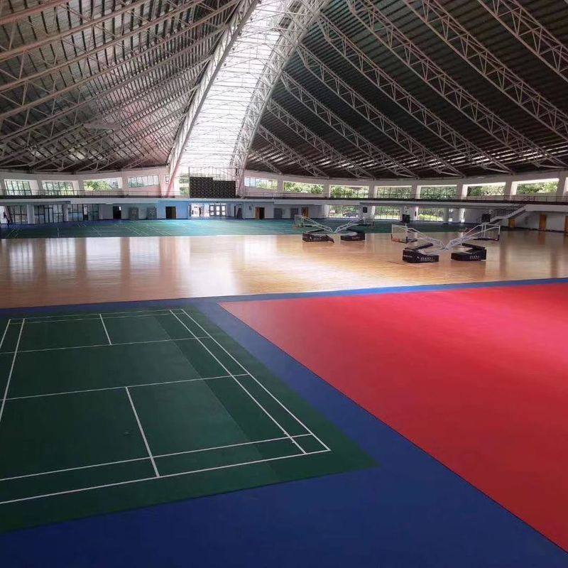 600 Farboptionen Relle PVC Futsal-Floor Roll mit Gitter Textur Design