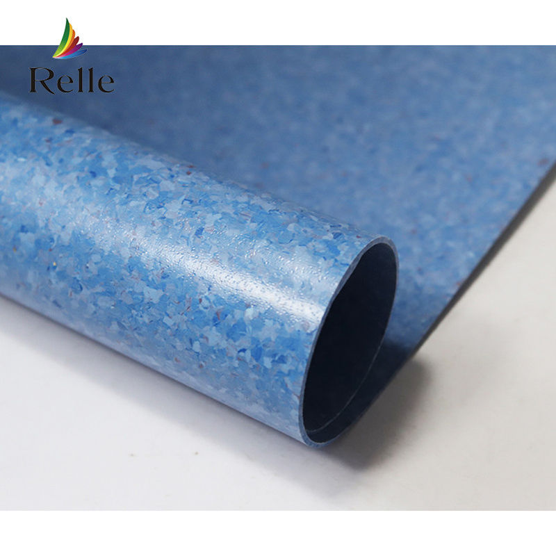 Relle Court homogene PVC-Plastikfußboden trockene Rückseite für medizinische Krankenhäuser