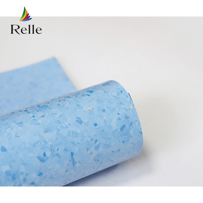Relle Court homogene PVC-Plastikfußboden trockene Rückseite für medizinische Krankenhäuser
