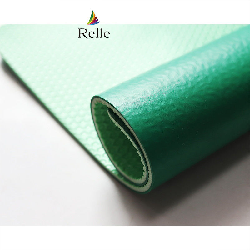 Grüne Badminton Court Sport Fußbodenmatte Roll in Relle Synthetisches PVC-Material für Sport