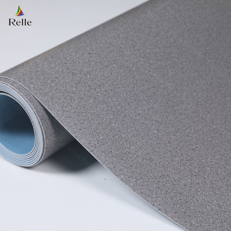 2 mm dickes PVC-Material Trockene Rückseite Kunststoff-Vinyl-Bodenrolle für Innenräume