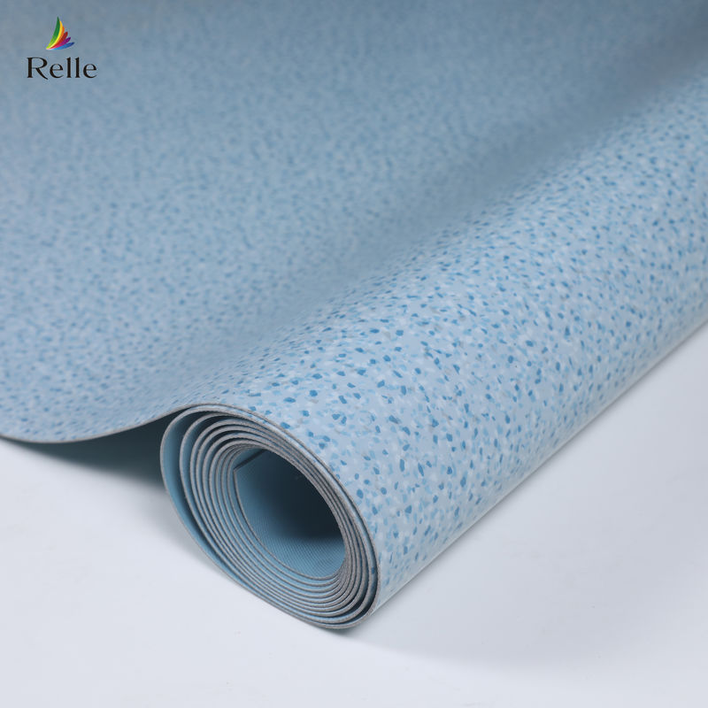 2 mm dickes PVC-Material Trockene Rückseite Kunststoff-Vinyl-Bodenrolle für Innenräume