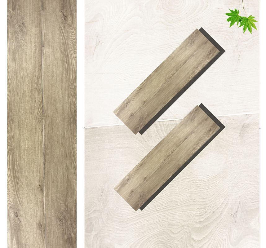 PVC SPC Bodenbelag Holz Blick Vinyl Planken 8mm Hybrid Bodenbelag mit Kalkstein geprägt