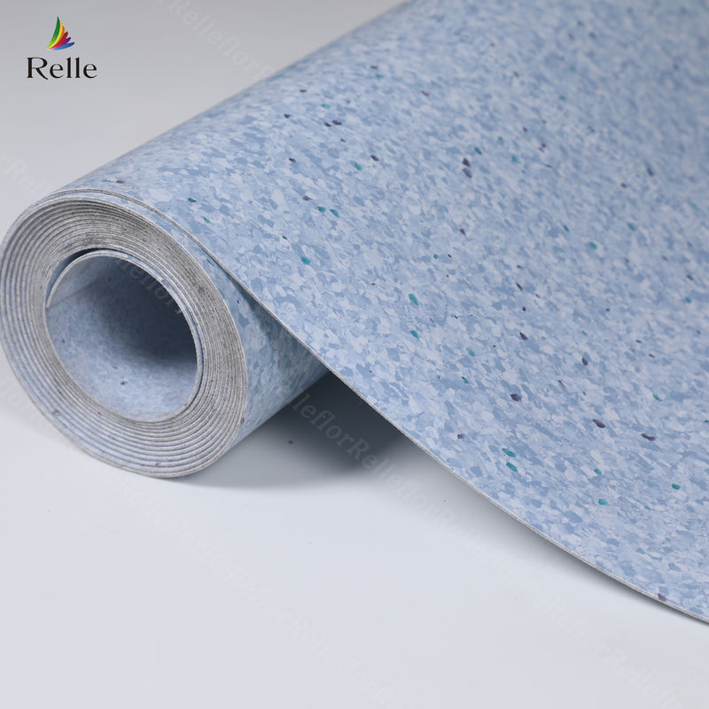 2 mm dickes PVC-Material Trockene Rückseite Kunststoff-Vinyl-Bodenrolle für Innenräume