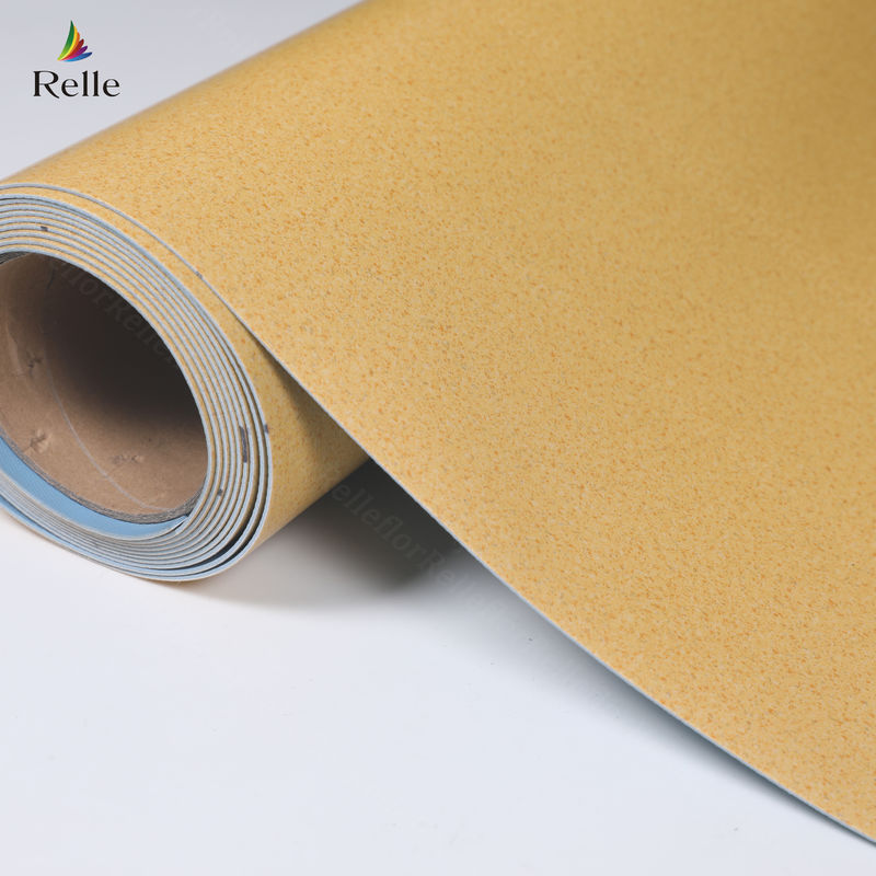 2 mm dickes PVC-Material Trockene Rückseite Kunststoff-Vinyl-Bodenrolle für Innenräume