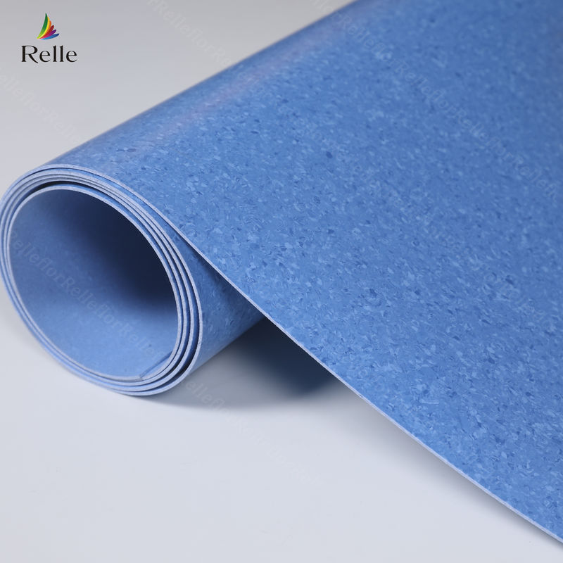 Krankenhaus/Schule/Flughafen/Labor/Theater 3 m Breite 3 mm Dicke PVC-Homogene Bodenrolle