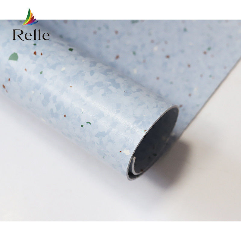 Glatte Relle 2mm Elastige homogene Richtungsrolle PVC-Vinyl-Boden für Supermarkt