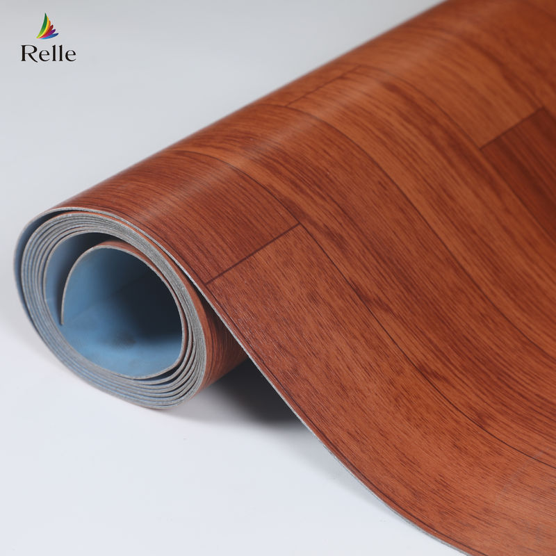 Hotel-PVC-Bodenrolle mit holzartigem Design-Stil Breite 2m 79