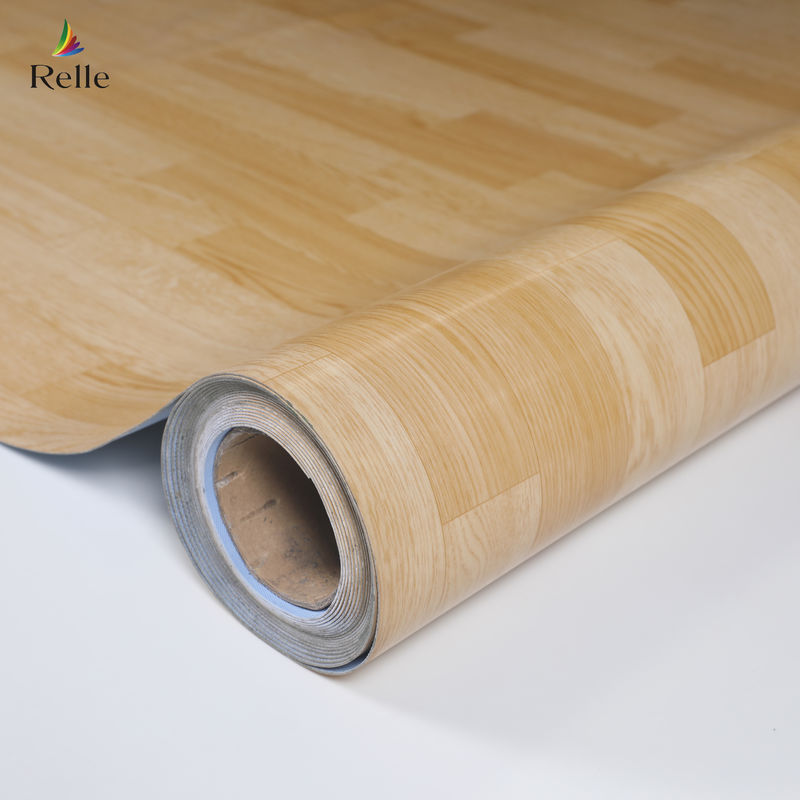 Hotel-PVC-Bodenrolle mit holzartigem Design-Stil Breite 2m 79