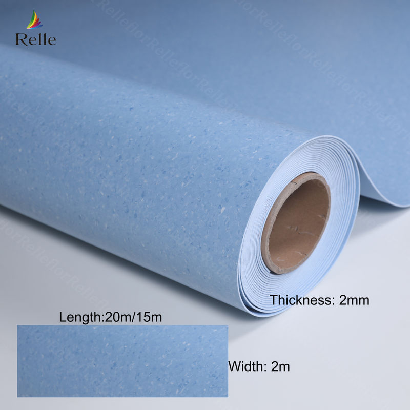 Moderne Plastikfußbodenrolle für Innenräume mit PUR-Beschichtung und 2-4 mm Dicke