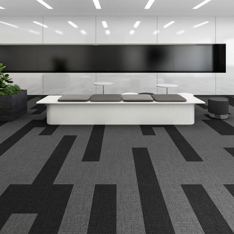 6.5mm 7mm Büroräume für Teppiche Gewerbliche Teppichfliesen für Hotelzimmer Arbeitsplatz