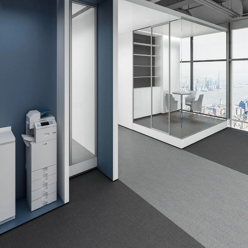 6.5mm 7mm Büroräume für Teppiche Gewerbliche Teppichfliesen für Hotelzimmer Arbeitsplatz