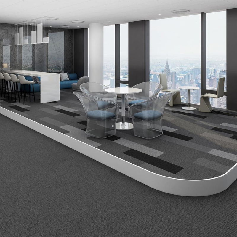 6.5mm 7mm Büroräume für Teppiche Gewerbliche Teppichfliesen für Hotelzimmer Arbeitsplatz