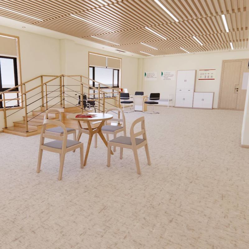 Heterogene Fußbodenböden, zähnefest und weich für Hochverkehrsgebiete