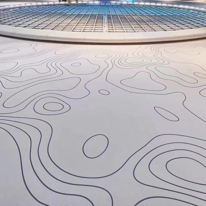 Relle Umweltschonende, verschleißfest und rutschfeste Gummiböden für Ausstellungsräume