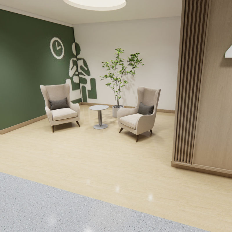 Umfassender Bodenbelag für Seniorenheime – Medizinischer, homogener Hygienestil