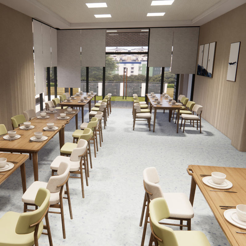 Altersgerechte hygienische homogene Fußböden für Pflegeheime