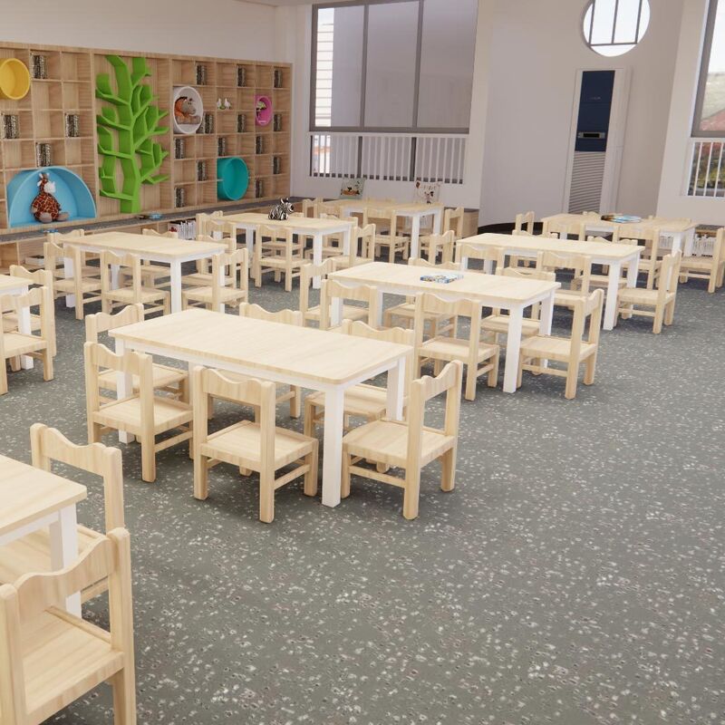 Relle Early Education Center R11 Anti-Slip Carborundum Flooring (Scratch Fall-Proof Preschool Version)