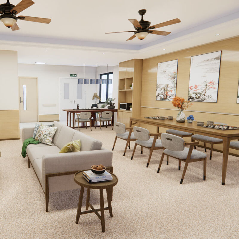 Schlagfestes homogenes Fußboden mit kratzfeste Oberfläche für Krankenzimmer in Pflegeheimen