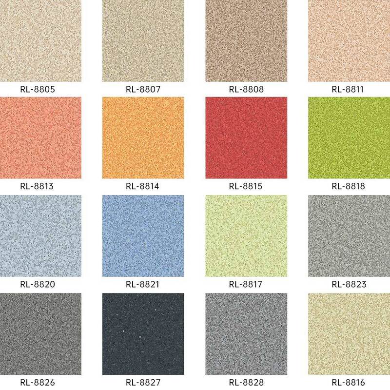 Schlagfestes homogenes Fußboden mit kratzfeste Oberfläche für Krankenzimmer in Pflegeheimen