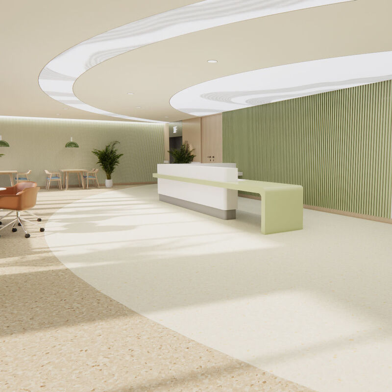 Chemikalienbeständiges nahtloses homogenes Vinylfußboden für Pflegeheime