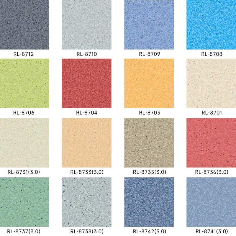 Chemikalienbeständiges nahtloses homogenes Vinylfußboden für Pflegeheime