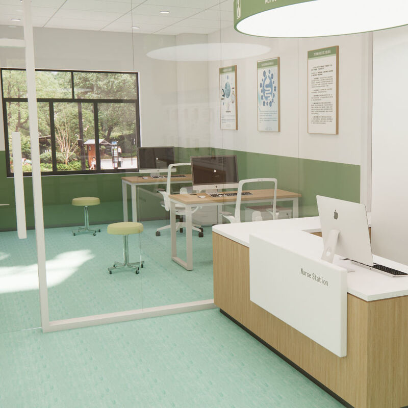 Medizinischer antimikrobieller homogener Bodenbelag mit desinfektionsmittelresistenter Oberfläche für Krankenhausstationen