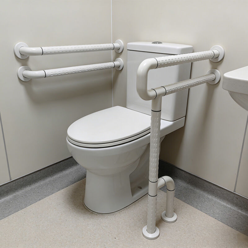 Relle RL-U1854 U-Typ Doppel-Schicht Toilettenhaltegriff - Antikollisions-Antibakteriell für Krankenhaus/Pflegeheim (Anpassbar)